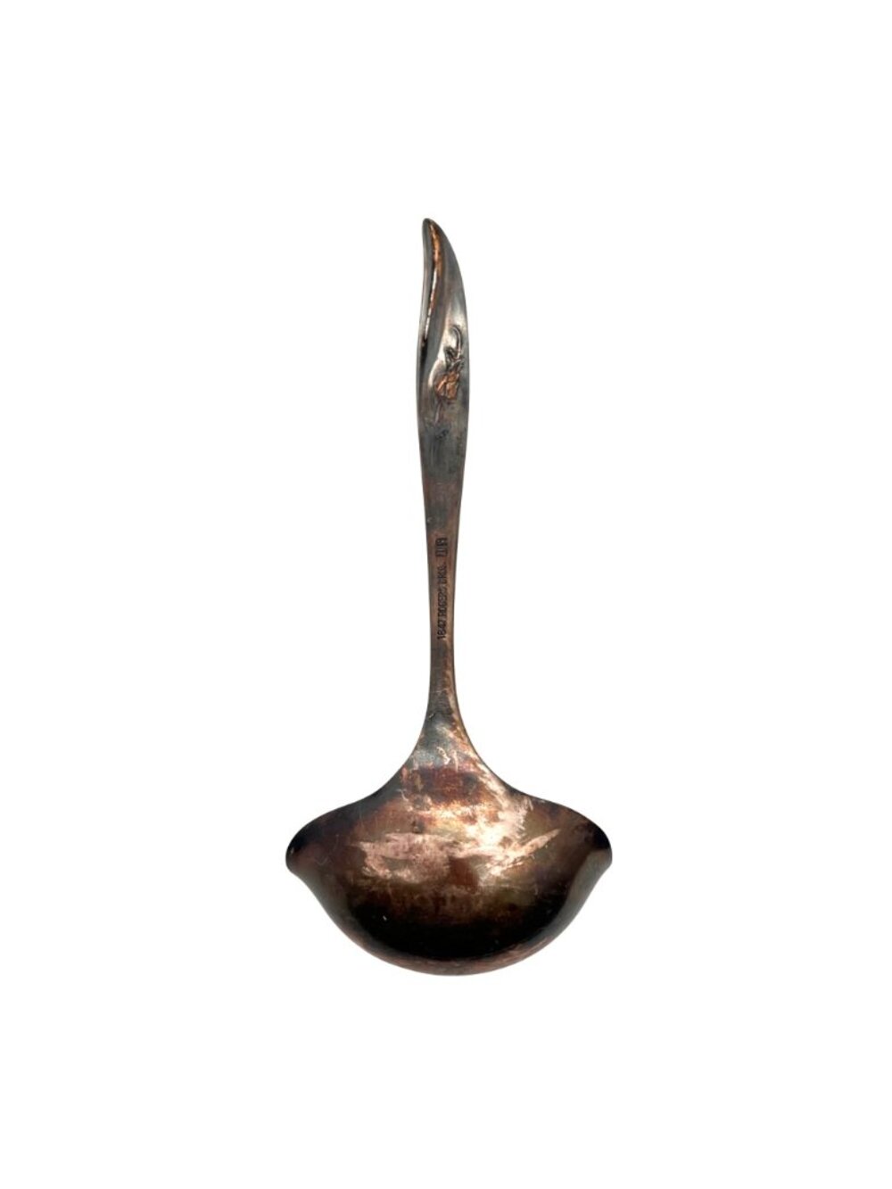 1847 Rogers Bros IS International Silver-Plated Floral Embossed Ladle Has Patina - Picture 2 of 8